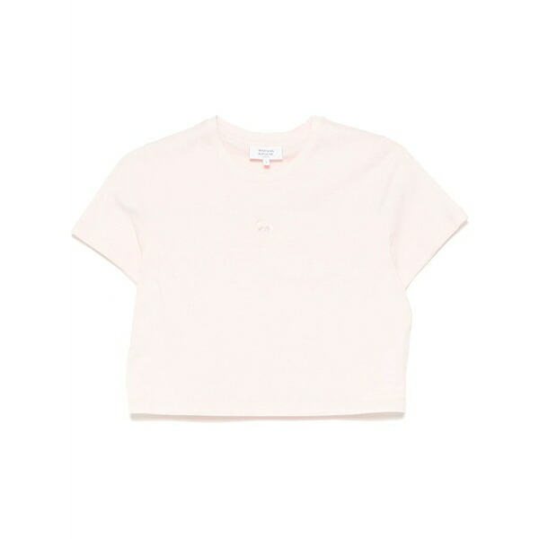 棲み家 狐狸 レディース プルオーバー トップス Baby fox patch t-shirt Pink