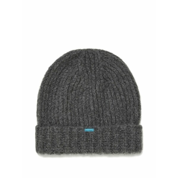 アラヌイ レディース 鳥打ち帽 付属物 Ribbed cashmere beanie Grey