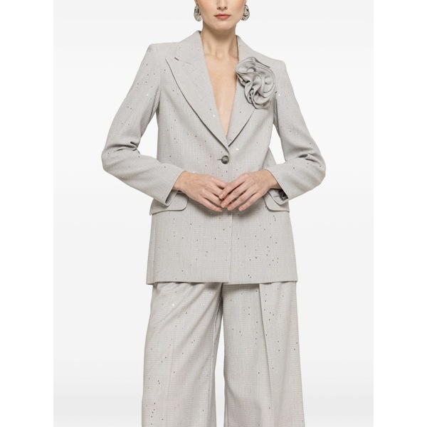 ニッサ レディース 上衣＆上衣 アウター Floral detail blazer Grey