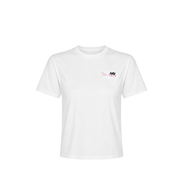 エムシーツーセイントバース レディース ティーシャツ トップス Embroidered-logo t-shirt White