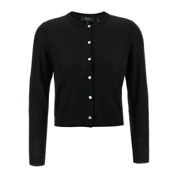 行動論理 レディース ジレー アウター Button-up cardigan Black