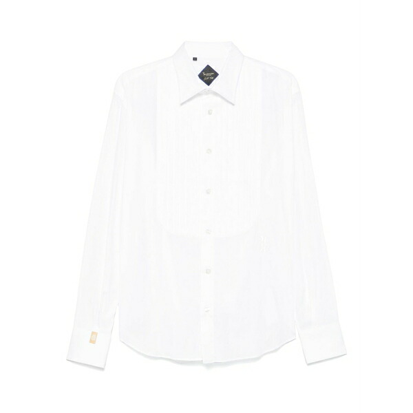 ビリオネア メンズ ティーシャツ トップス Button-up shirt White