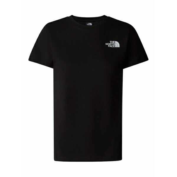 北の方人間の顔 レディース ティーシャツ トップス Logo t-shirt Black