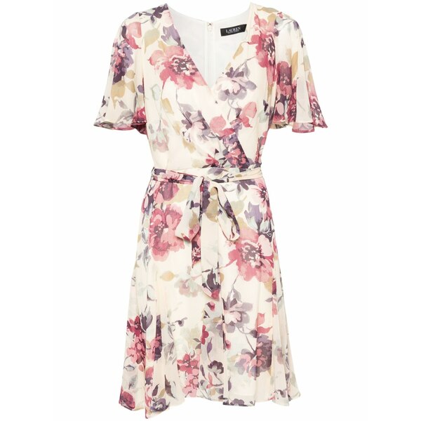 ラルフローレン レディース 衣装 トップス Floral-print wrap dress Neutrals