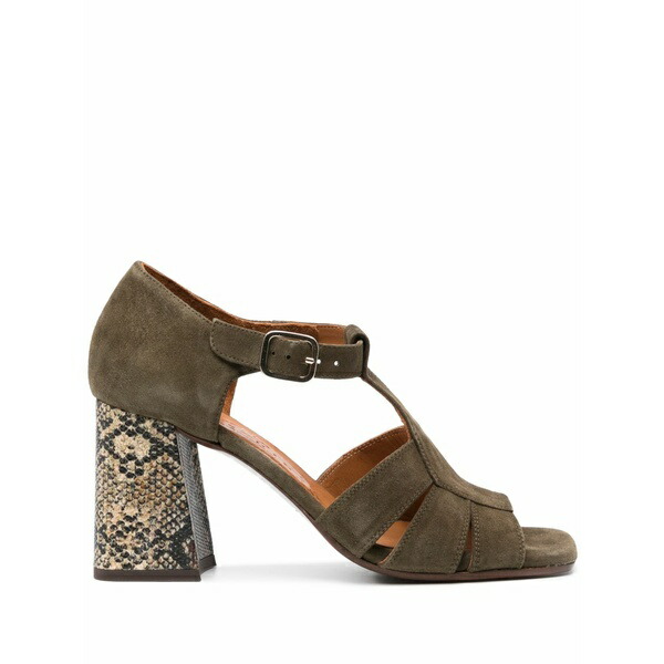 チエミハラ レディース サンダル シューズ Pargo 85粍 suede sandals Green