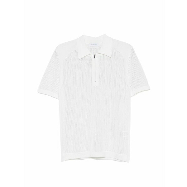 ダニエル フィエゾリ メンズ スポーツシャツ トップス Zip-fastening polo shirt White