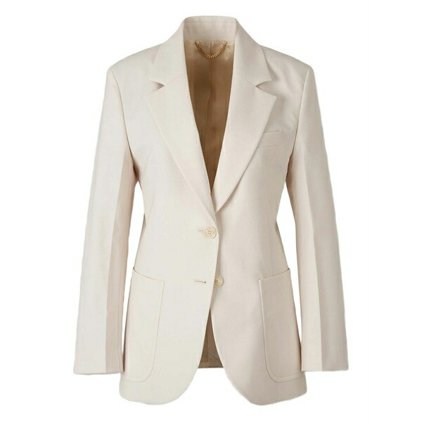 ヴィクトリア ベッカム レディース 上衣＆上衣 アウター Side-pocket buttoned blazer Neutrals