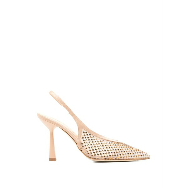 シャンタル レディース パンプス シューズ Studded slingback court shoes Neutrals