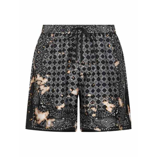 アミリ メンズ カジュアルパンツ ボトムス Bandana-print shorts Black｜asty 101,900円