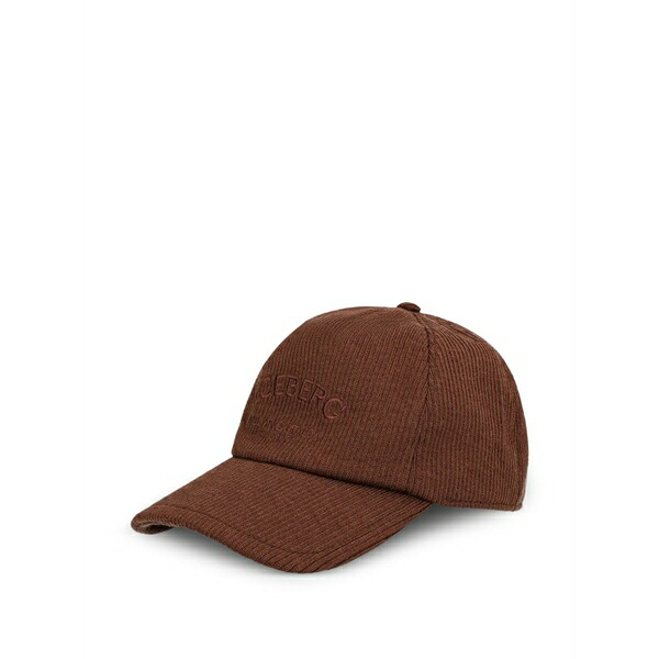 アイスバーグレタス レディース かぶり笠 佩び物 Ribbed baseball cap Brown