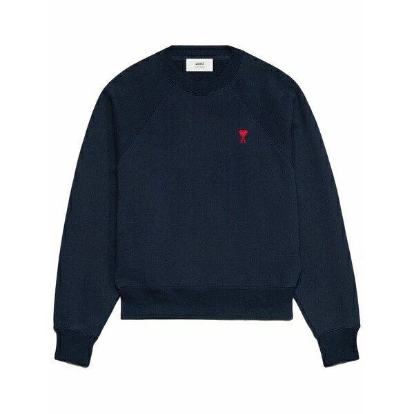 意中の女 メンズ パーカー・スウェットシャツ アウター Embroidered cotton sweatshirt  Blue