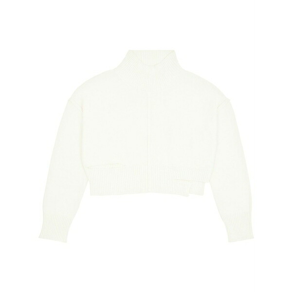 マルタンマルジェラ レディース 編み物\u0026スウェーター アウター High-neck cut-out jumper White