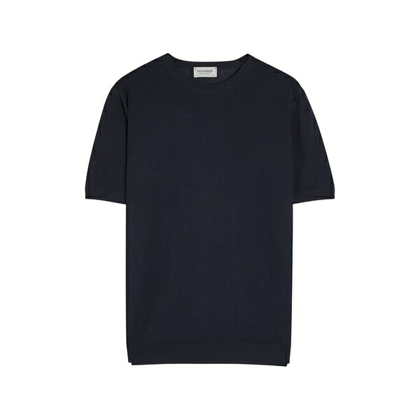 ジョンスメドレー メンズ プルオーバー トップス Park short-sleeved t-shirt Blue