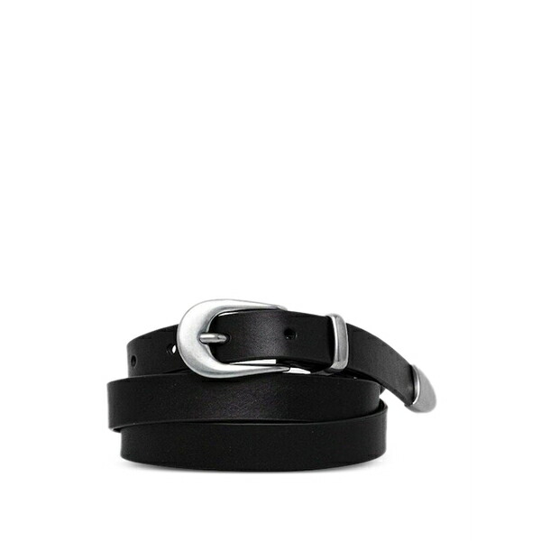 リーヴァイズジーンズ レディース 三尺帯 添え物 Leather buckle belt Black