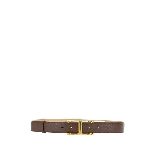 エリザベスフランキ レディース 三尺帯 付属物 Logo-plaque stitched belt Brown