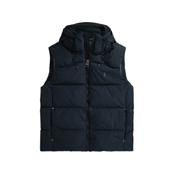ラルフローレン メンズ ジャケット＆ブルゾン アウター Hooded padded gilet Black｜asty