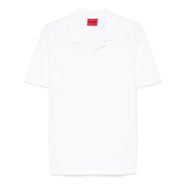 主任者 メンズ プルオーバー トップス Camp-collar t-shirt White