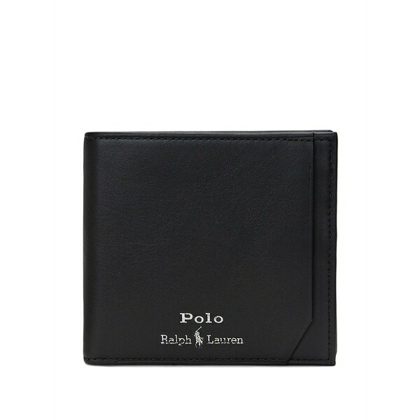 ラルフローレン メンズ 金入れ 付属物 Medium billfold coin wallet Black