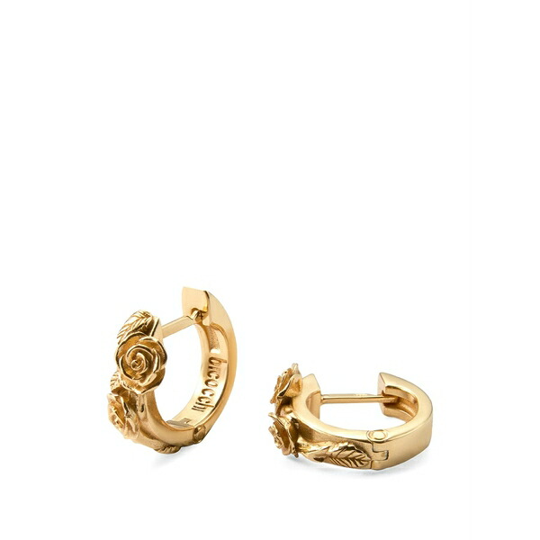 エマニュエレ ビコッキ メンズ ピアス・イヤリング アクセサリー Rose hoop earrings Gold｜asty 59,840円