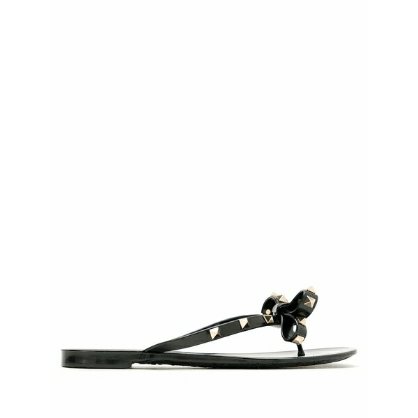 ヴァレンティノ ガラヴァーニ レディース サンダル シューズ Rockstud rubber slipper Black
