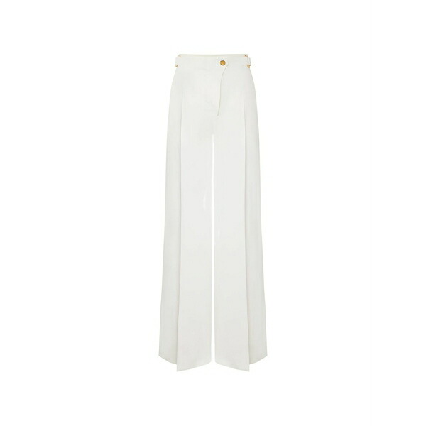 エリザベスフランキ レディース カジュアルパンツ ボトムス Straps pallazo pants White|asty