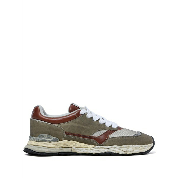 ミハラヤスヒロ レディース スニーカー シューズ George panelled canvas sneakers Brown