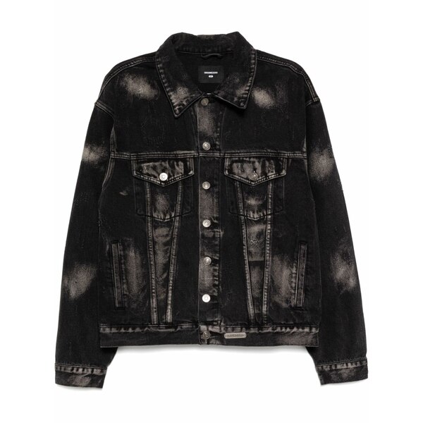 地びた 無し メンズ 上衣＆上衣 アウター Denim jacket Black
