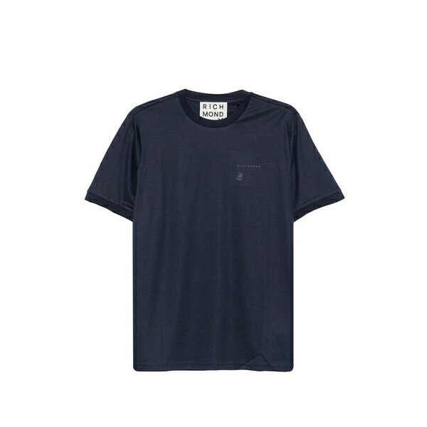 ジョン バージニアの州都 メンズ ティーシャツ トップス Logo-detail t-shirt Blue