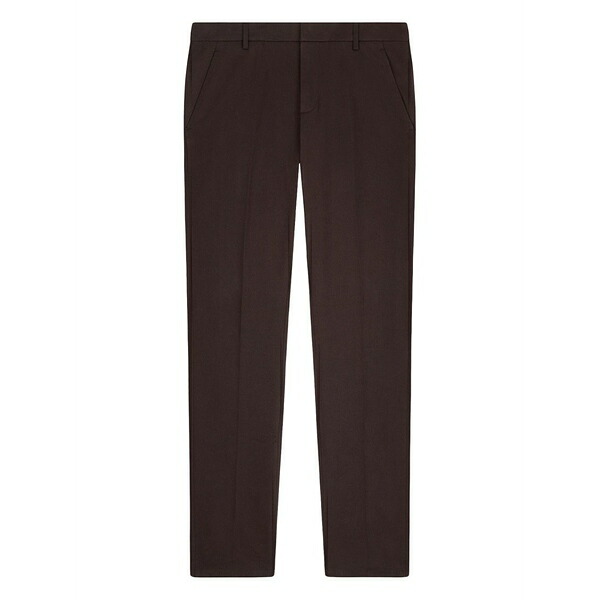 ドンダップ メンズ カジュアルパンツ ボトムス Flat-front trousers Brown｜asty