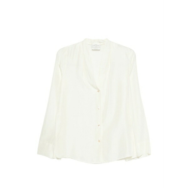 フォルテ フォルテ レディース プルオーバー トップス Button blouse Neutrals
