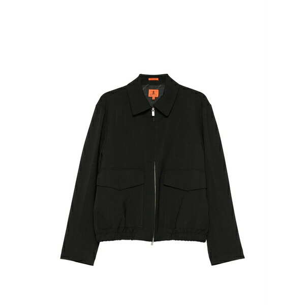 バレナ メンズ 上衣＆上衣 アウター Magan zip-up flap-pocket jacket Black