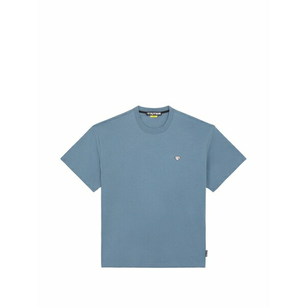 アイウーター メンズ ティーシャツ トップス Heart logo cotton t-shirt Blue