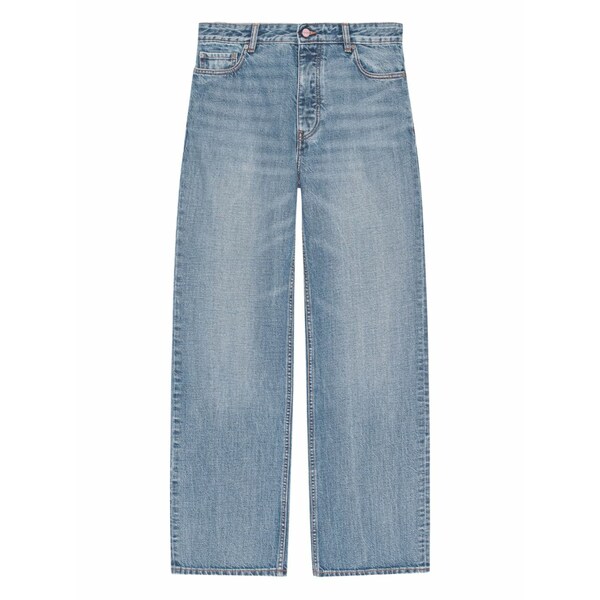 ガニー レディース デニムパンツ ボトムス Logo-patch jeans Blue｜asty
