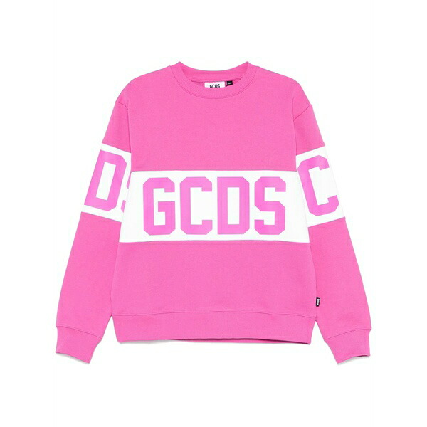 ジーシーディーエス メンズ パーカー・スウェットシャツ アウター Logo-print sweatshirt Pink