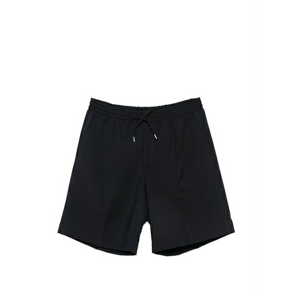 ブリ後押し 1949 メンズ 心地好いズボン下 ボトムス Drawstring pleated shorts Blue
