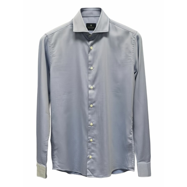 バストンチーノー メンズ プルオーバー トップス Buttoned shirt Blue