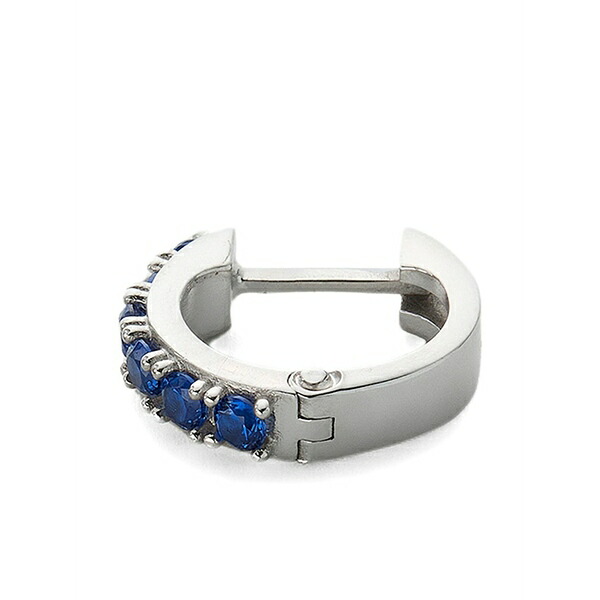 エマニュエレ ビコッキ メンズ ピアス・イヤリング 付属物 Embellished hoop earring Silver