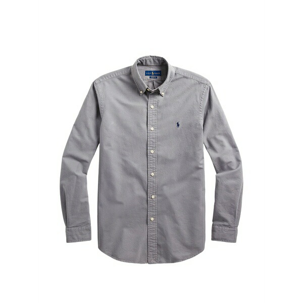 ラルフローレン メンズ シャツ トップス Buttoned logo shirt Grey|asty