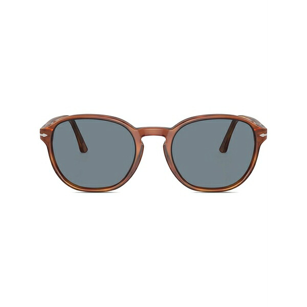 ペルソル メンズ サングラス・アイウェア アクセサリー Round-frame sunglasses Brown｜asty