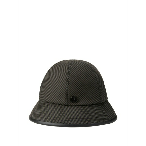 メゾンミッシェル レディース 帽子 アクセサリー Check-pattern bucket hat Brown｜asty 60,390円