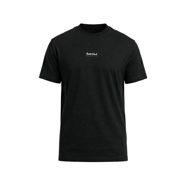 主任者 メンズ ティーシャツ トップス Crew neck t-shirt Black