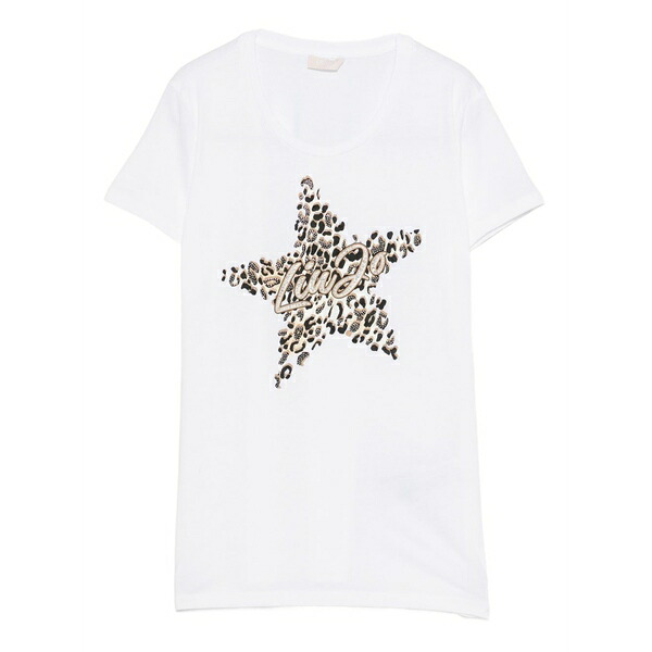 リュージョー レディース ティーシャツ トップス Star-graphic t-shirt White