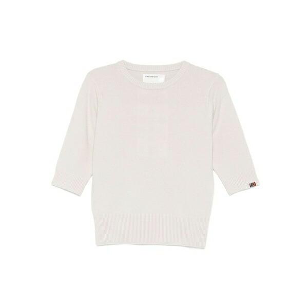 エクストリームカシミア レディース 編み物\u0026プルオーバー アウター Cashmere sweater  Neutrals