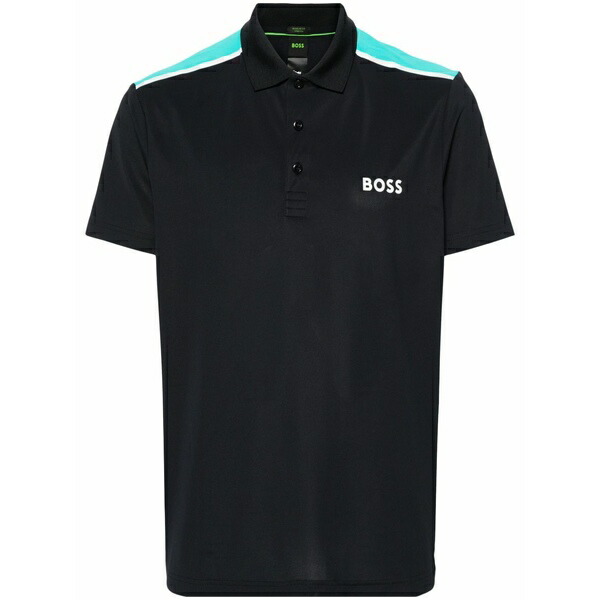 主任者 メンズ スポーツシャツ トップス Logo-print polo shirt Blue