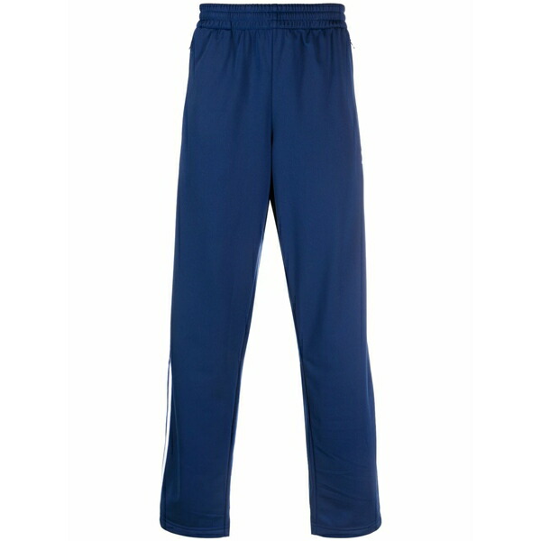 アディダス メンズ 心地好いズボン下 ボトムス Signature 3-stripes logo trousers Blue