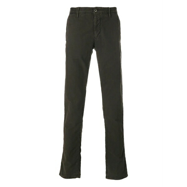 インコテックス メンズ 心地よいズボン下 ボトムス Slim-cut chinos Brown