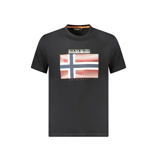 ナパピリ メンズ プルオーバー トップス Flag-print t-shirt Black