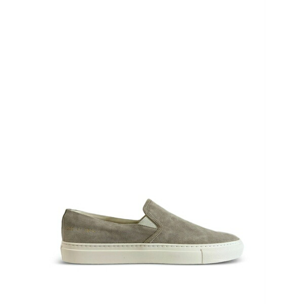 コモン・プロジェクツ メンズ スニーカー シューズ Minimal lace-up suede sneakers Neutrals