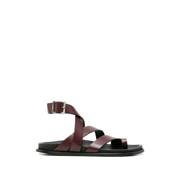 アロハス レディース サンダル シューズ Crossover toe-loop sandals Red｜asty