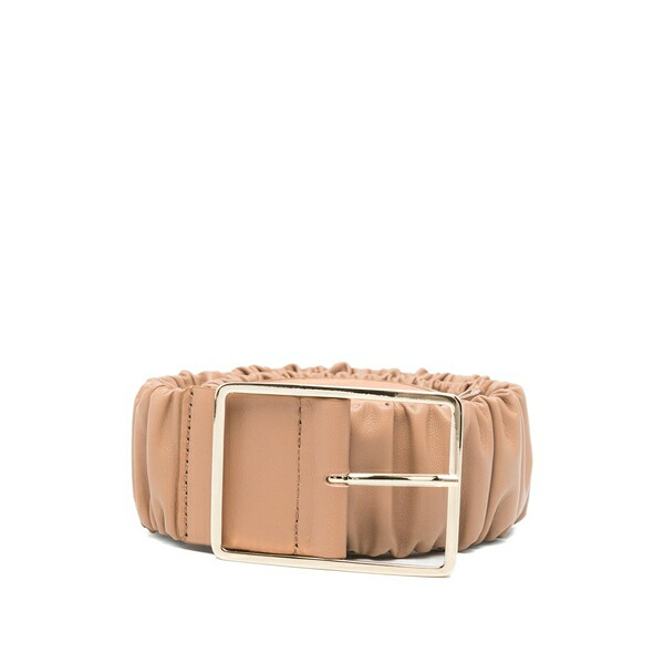 エージーエル レディース 三尺帯 付属物 Mabel ruched leather belt Neutrals